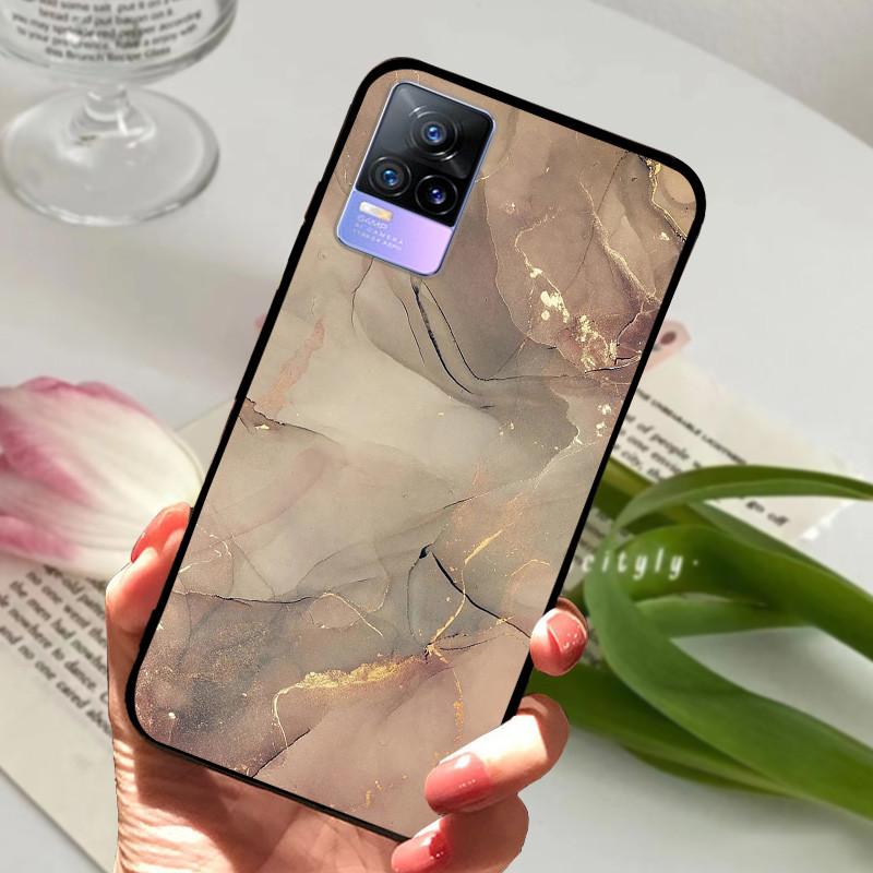 Чехол для Vivo V21e V 21e V2061 V2055 Мягкий ТПУ Защитный Чехол-бампер для телефона Vivo V21 V 21 4G 5G Ударопрочный