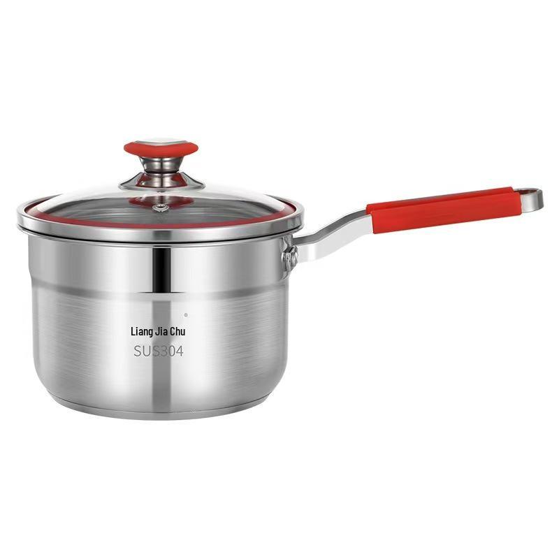 Антипригарная кастрюля из нержавеющей стали для молока и детского питания, пищевого качества, утолщенная, для варки на пару, готовки, лапши и супа.