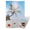 VidaXL Folding Room Divider 120 X 170 Cm Beach