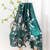 Retro Imitation Silk Scarf, New Silk Satin High-end Fashion Travel Vacation Sun Protection Shawl Printed Thin Scarf