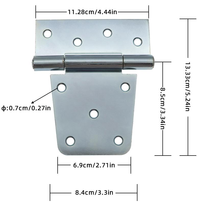 Heavy Duty Door Cabinet Hinge Self Closing Overlay Flat Cabinet Hinge Suitable for Home Decorative Hardware Soundproofing Hinge