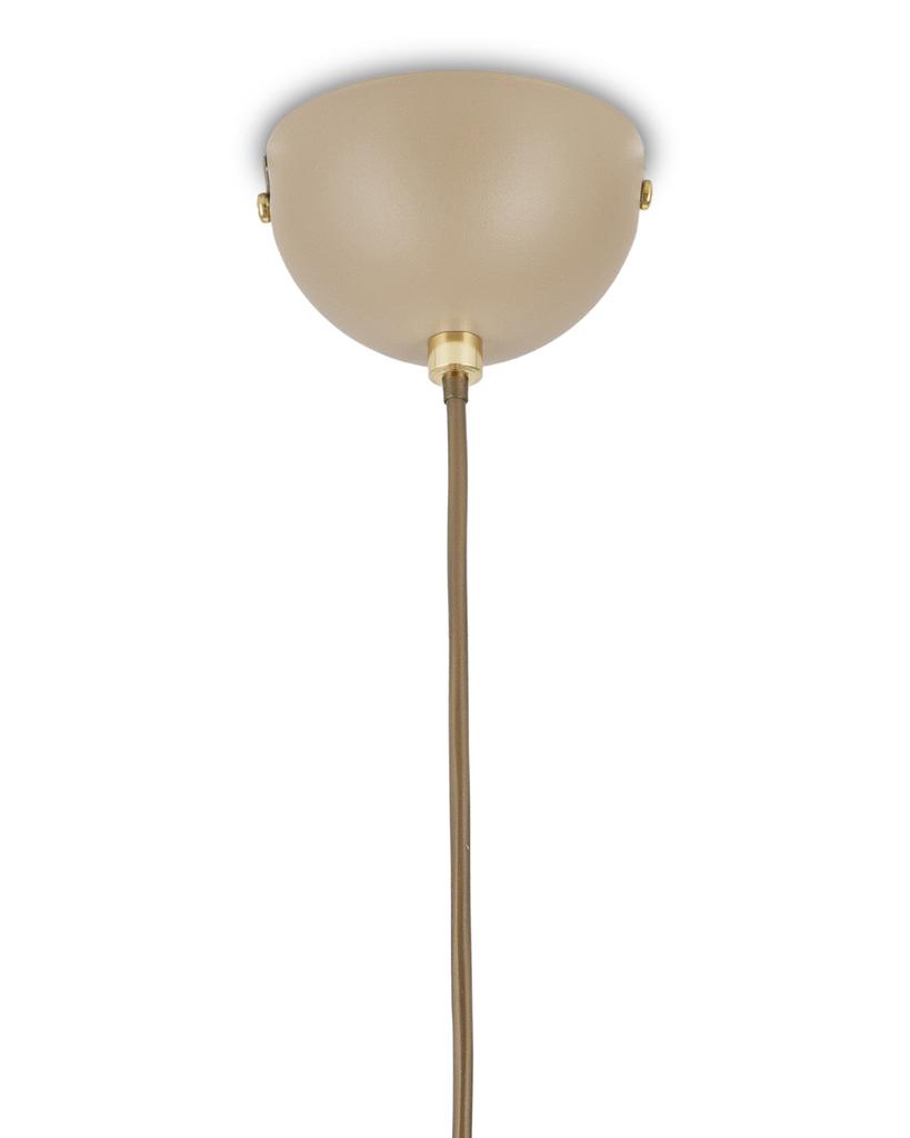 Lampa Wisząca Nostra Beżowa Szkło 1Xe27