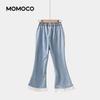 Джинсовые укороченные джинсы MOMOCO для девочек, летние, милые