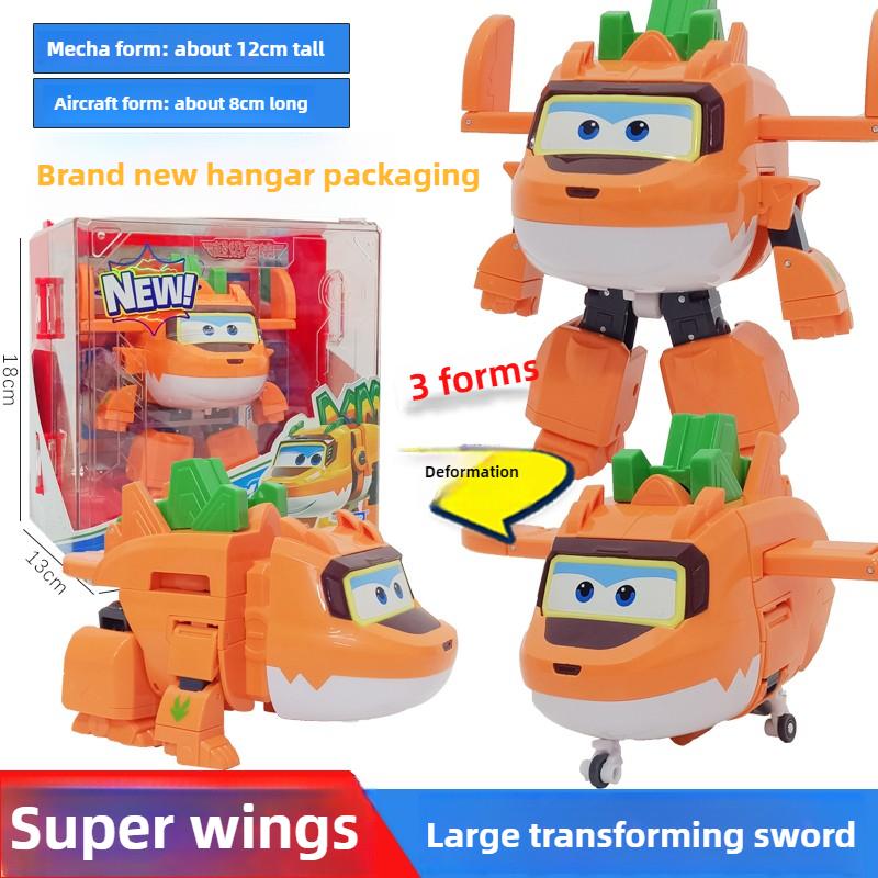 Коллекция трансформирующихся роботов AULDEY, Набор "Ангар Super Wings", Игрушка-фигурка для мальчиков и девочек, Официальные игрушки Super Wings