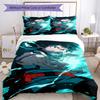 3pcs My Hero Academia Bedding Set Duvet Cover Closure Includes 1 Duvet Cover & 2 Pillowcases, Soft and Comfortable for All Seasons.