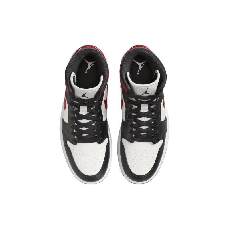 Jordan 1 Mid Gym Red Off Noir Женские Jordan BQ6472-160