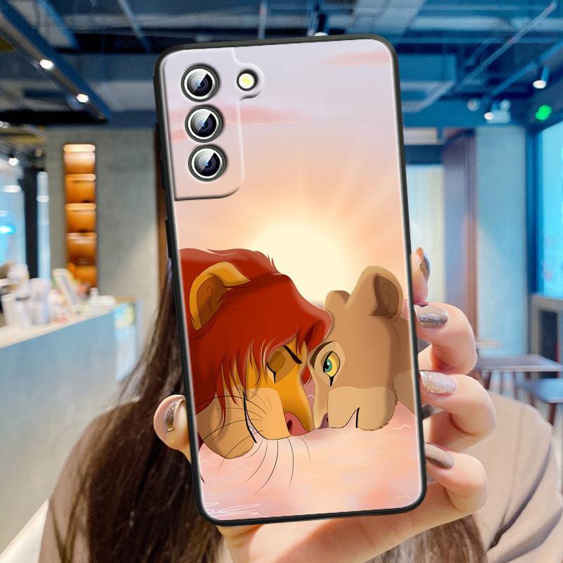 Аниме Король Лев для Samsung Galaxy S24 S23 S22 S21 S20 FE S10 S10E Plus Ultra Pro Lite 5G черный чехол для телефона из ТПУ