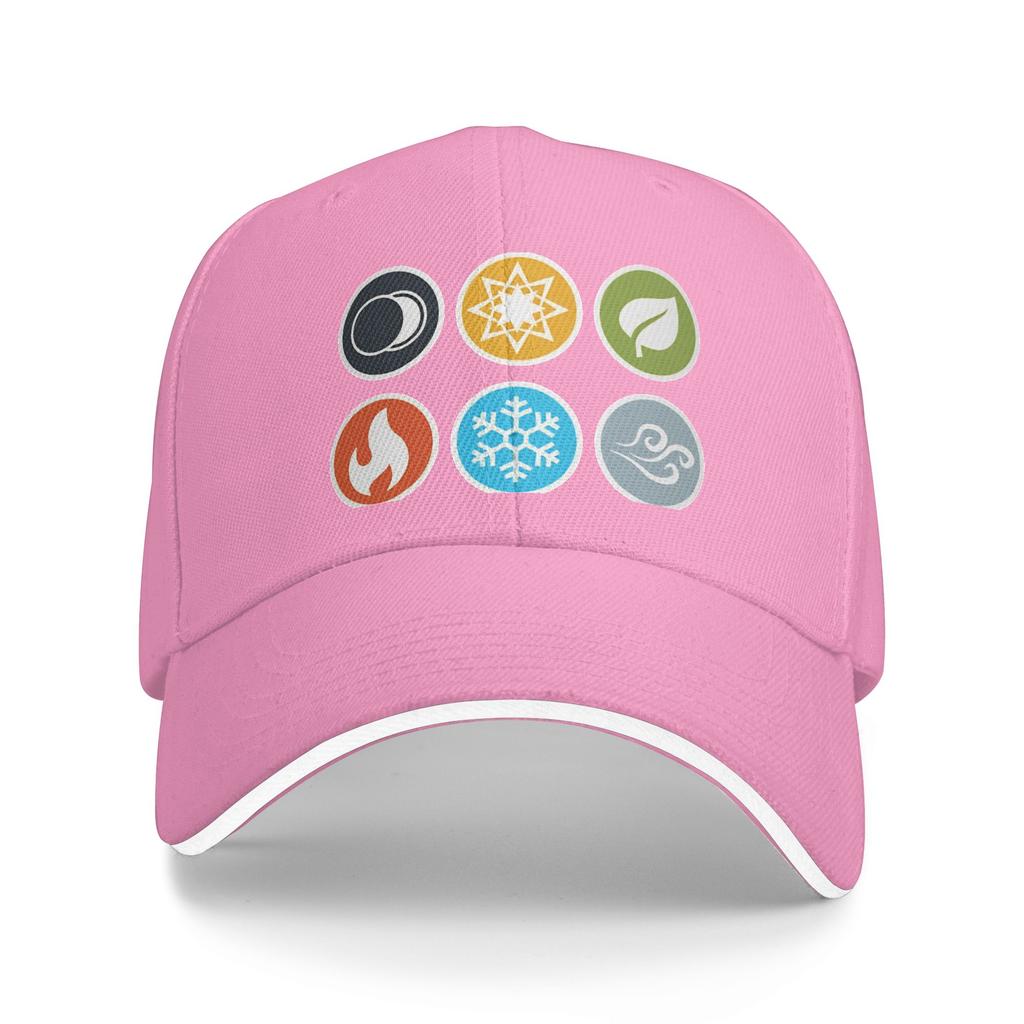 Spring Casual Baseball Cap Gloomhaven EleUnisext Symbols Board Game Kpop Rock Trucker Hat Sun Visor Fitted Retro Snapback Cap