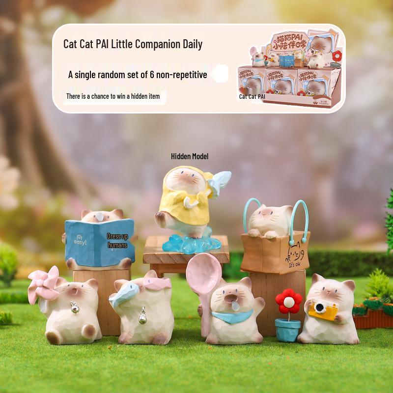 Creative Cat Figurines: Adorable Desktop Ornaments & Work Diary Accessories - Perfect for Gifting, Collecting, and Trendy Desk Decor