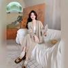 Fungus-edged Coat, Women's Chic Slimming Skirt, Two-piece Spring and Autumn New Skirt Suit