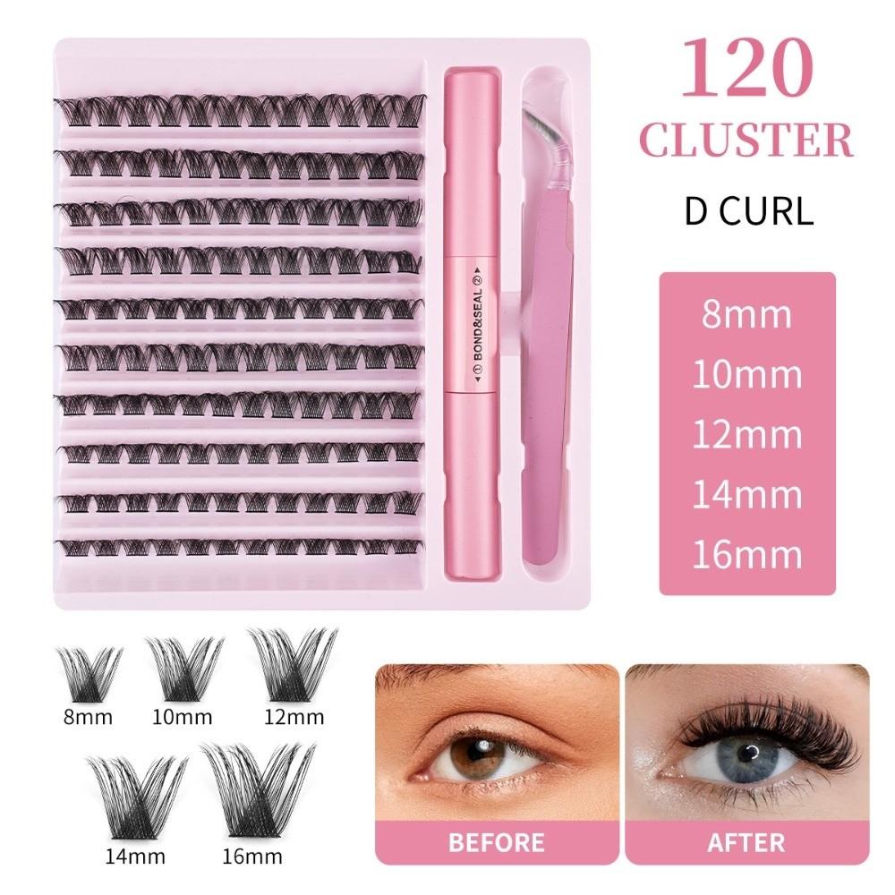 Bond and Seal False Eyelashes Wispy Style Gluing Lashes High Quality DIY Lashes Extension