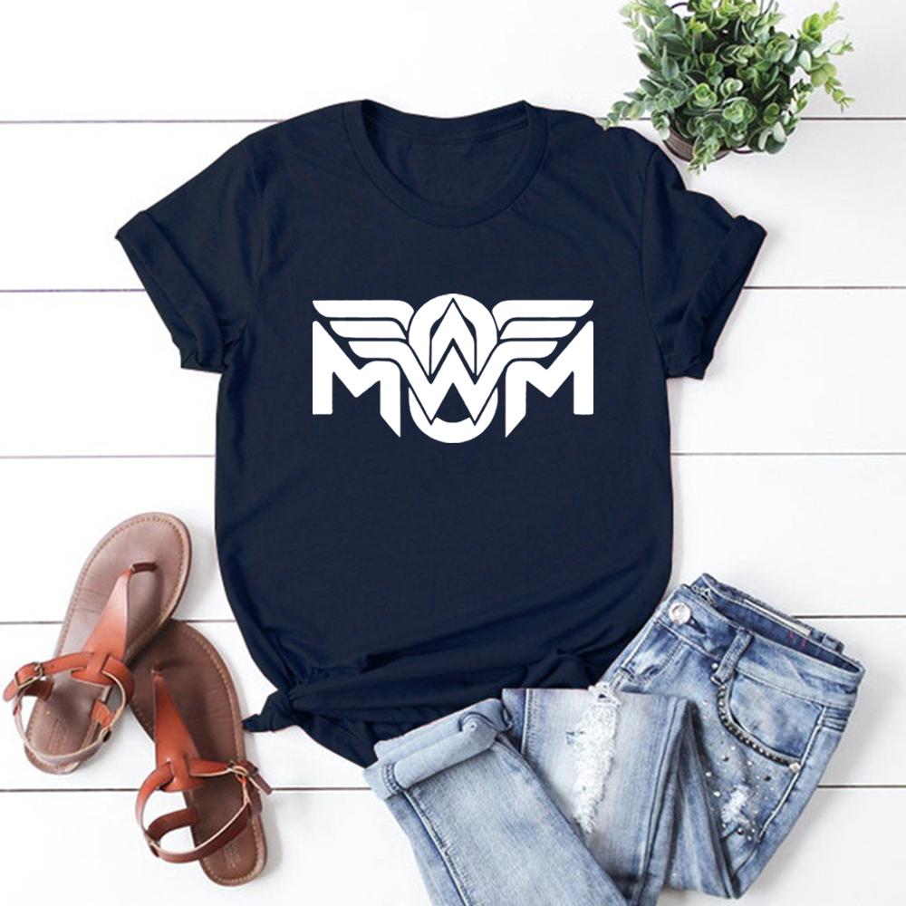 Футболка WonderWomen Смешная футболка для мамы Вдохновленная супергероями Футболка про жизнь мамы Футболка на День матери Винтажные топы Харадзюку Подарок для мамочки