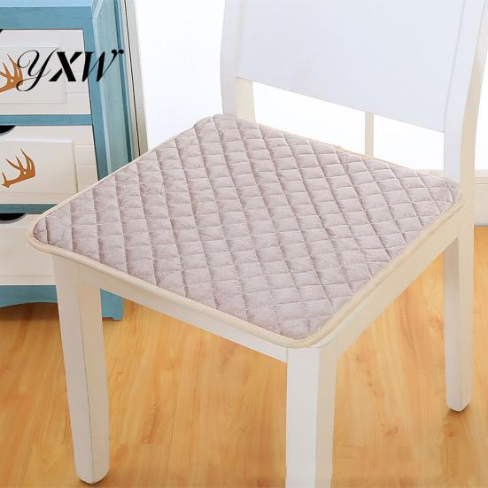 Car Seat Cushion Chair with Straps Dustproof Decorative Polyester Household Home Decoration Restaurant Dining Stool Pad for Daily Use