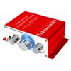 Mini Audio Amplifier 12V Aluminum Alloy CD DVD MP3 Input Hifi Stereo Receiver Portable for Laptop