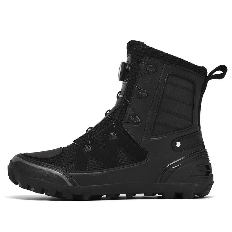 Locomotive boots Four seasons casual breathable riding shoes motorcycle leather anti-drop riding boots motorcycle travel knight racing equipment