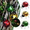 Wrought Iron Little Wall Decoration Ladybug Garden Decoration Pots Plants Landscape Micro Figurines Fairy Miniature Craft G M6C7