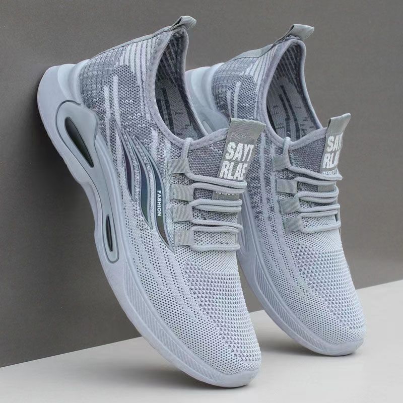 Lazy shoes men's shoes are light and breathable in summer, thin mesh shoes are breathable and soft-soled sports and leisure shoes.