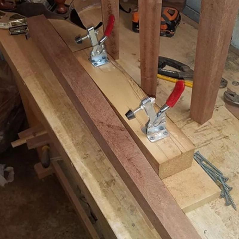 Мастерская Быстрозажимные зажимы Ручной инструмент Принадлежности 4 шт. Оцинкованный железный зажим-рычаг