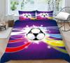 Пододеяльник Наволочка Двух- или Трехпредметный Серия Футбол 3D Цифровая Печать Полиэстер