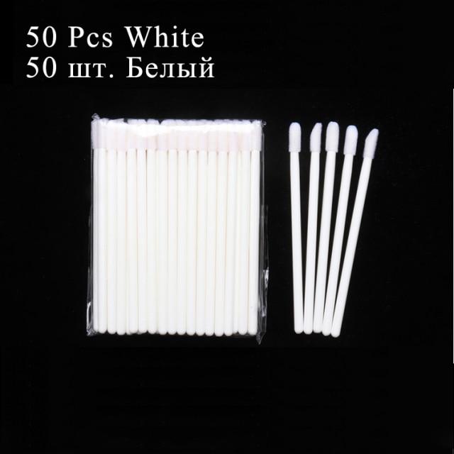 50/100pcs Disposable Makeup Lip Brush Lipstick Mascara Wands Applicators Eyelash Eyeshadow Lip Gloss Brushes Cosmetic Tools