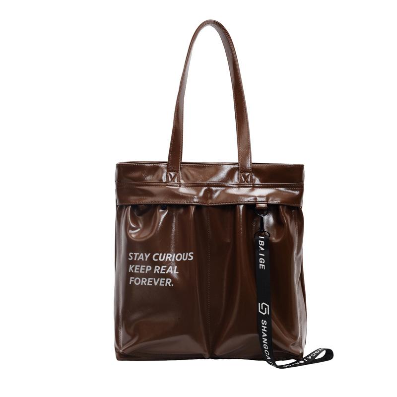 Большая вместительная сумка для женщин 2024 года, новая модная и стильная сумка через плечо для поездок на работу, универсальная сумка для студентов колледжей