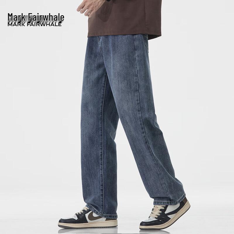 Мужские винтажные джинсы свободного кроя прямого покроя Mark Fairwhale