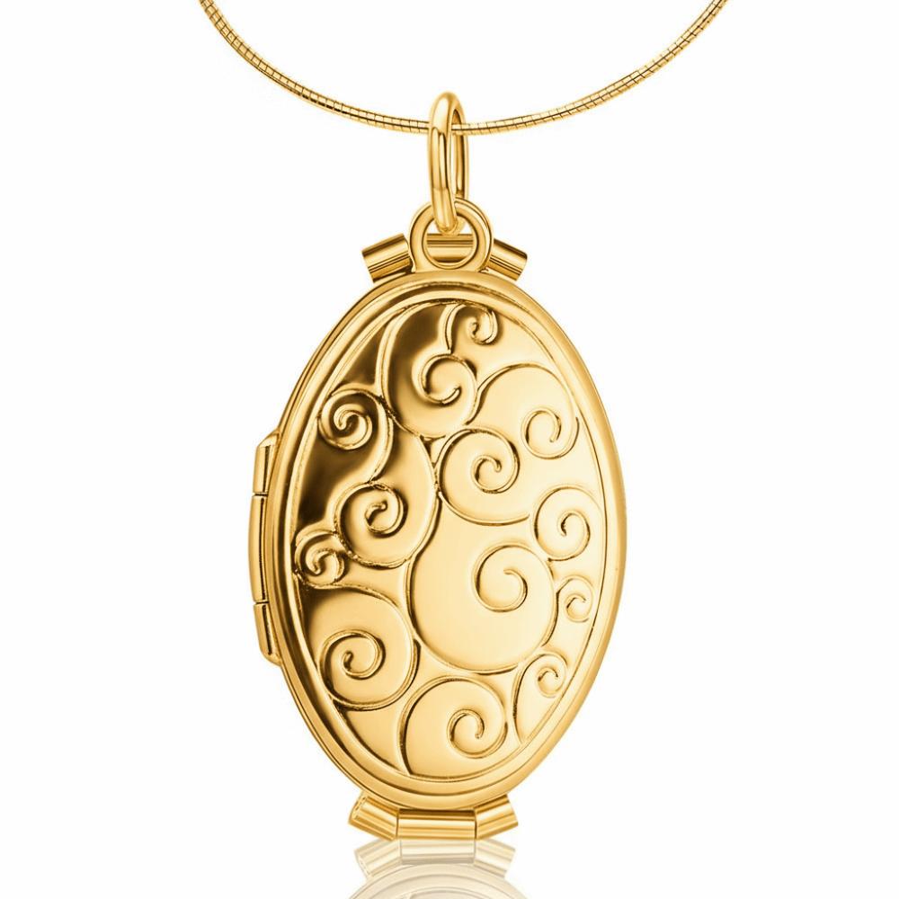 Chain 4 Photo Pendant Jewelry Memory Floating Locket Necklace Fashion Album Box Necklaces  Women