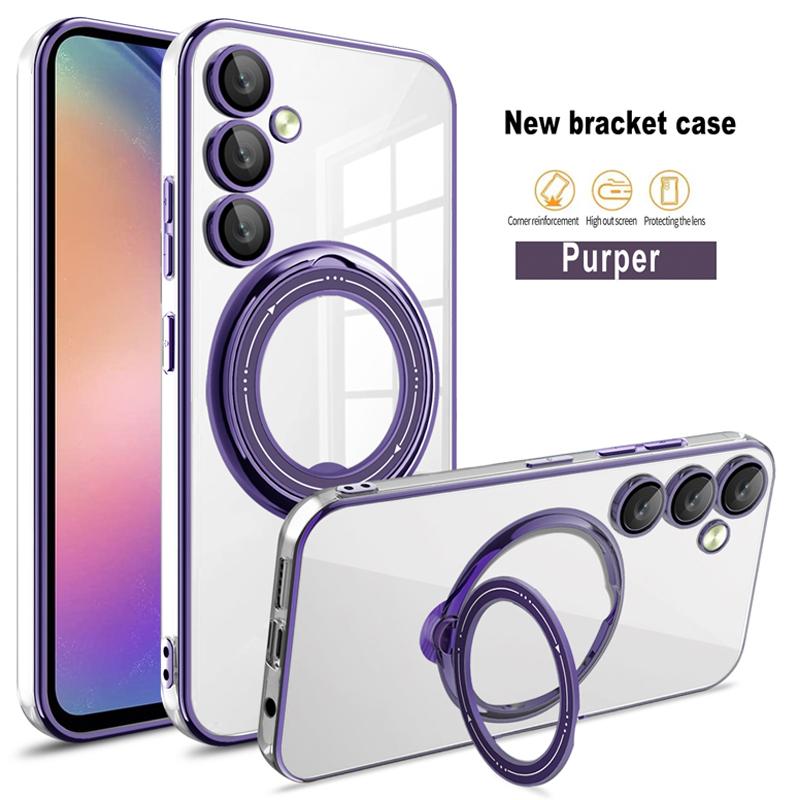 Прозрачное кольцо с мягким покрытием для чехла для телефона Magsafe для Samsung Galaxy S23 S22 Ultra Plus S20 FE A04S A14 A24 A34 A54 A13 A32 A52 A12 4G 5G, силиконовый чехол