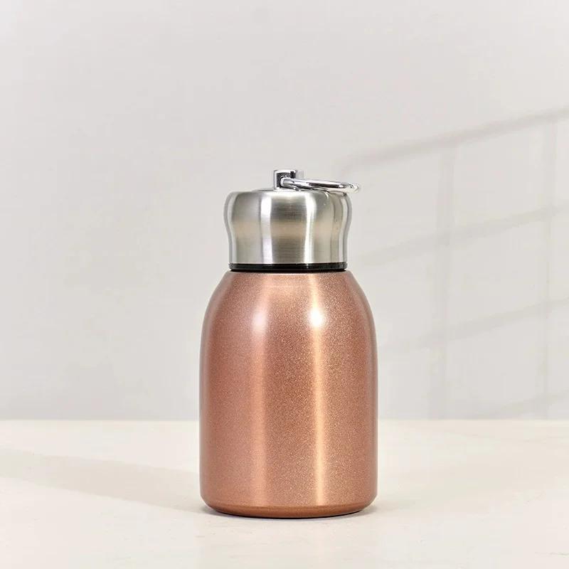 Mini Insulated Vacuum Thermal Mug, Portable Flasks & Thermoses Coffee Cup Hot Cold Drink Water Bottle for Travel Camping Hiking