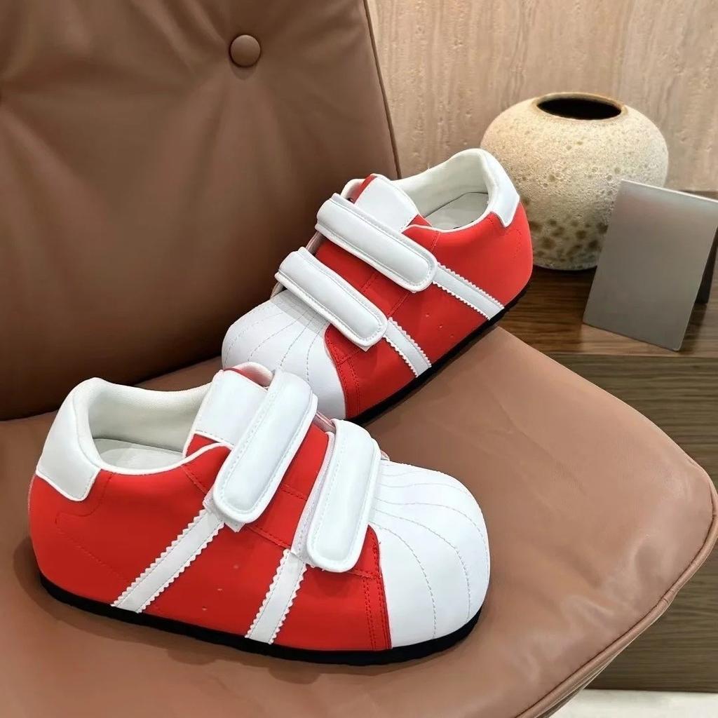 Липучка уродливые милые ракушечные носки немецкие тренировочные хлебные туфли 2025 новые универсальные с увеличением внутренней высоты повседневные спортивные кеды на платформе женская обувь