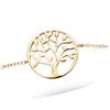[R4218] - Gold Plated 'Tree of Life' Bracelet - 15 Mm
