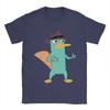 Men Agent Perry the Platypus T Shirts  Cotton Clothes Funny Short Sleeve Round Collar Tee Shirt 4XL 5XL T-Shirt