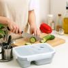 Rectangle Silicone Lunch Box Airtight Food Storage Container Practical Fresh Keeping Box  Outdoor