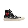X Play Comme Des Garcons Chuck Taylor All Star Hi Black Multi-heart