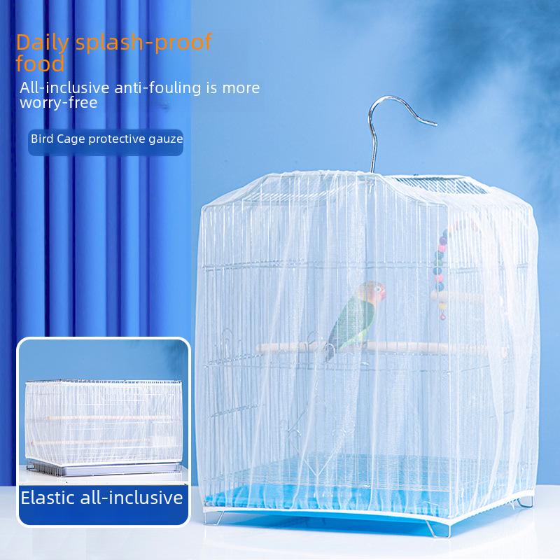 Сетка для птичьей клетки, защищающая от пыли и комаров, для корелл и волнистых попугаев