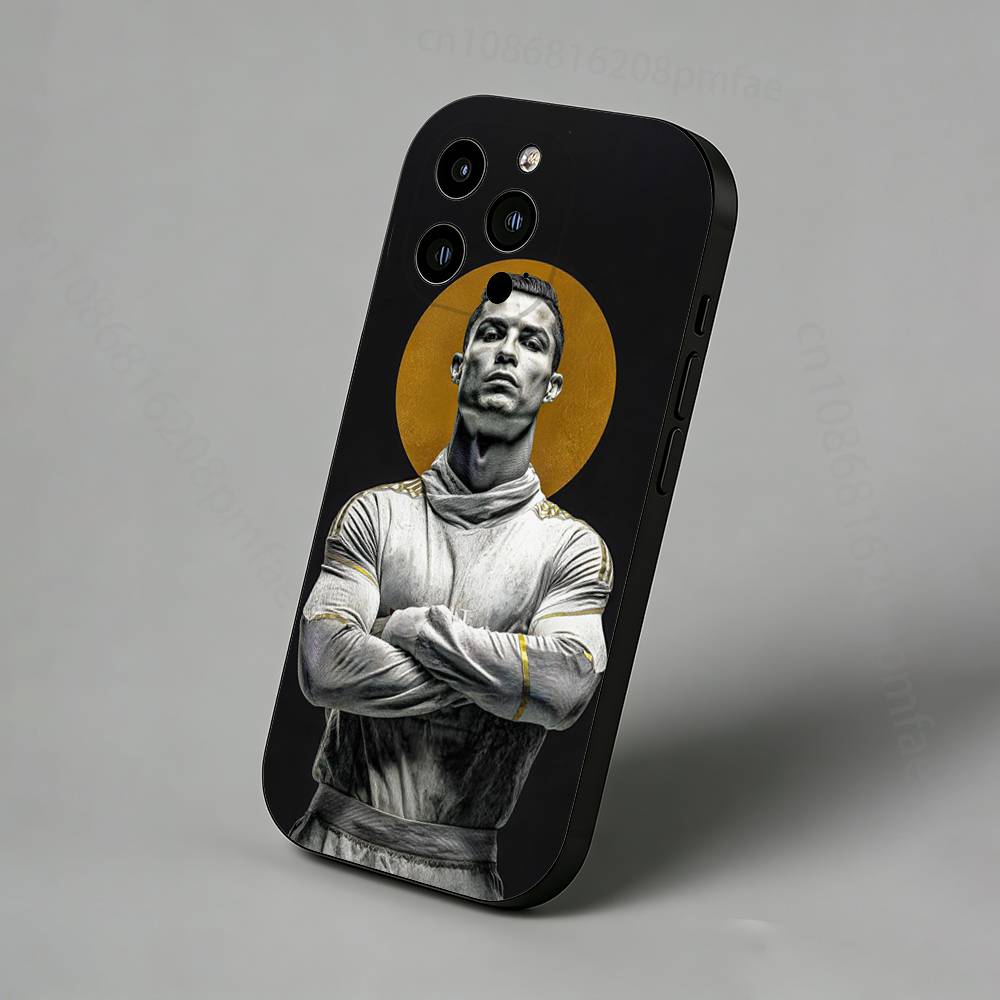 Футбольный C-CR7 R-RonaldoS-S Тонкий Задний Чехол для Телефона для iPhone 16,15,14,13,12,11 Pro,Max,Plus,X,XS,XR,SE,Mini Защитная Крышка