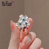 Yutsai Korea Style Retro Flower Pin Brooches Ladybug Multi-purpose Suit Elegant Enamel Lotus Brooch for Women PD2311