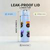 1PC Mixed Toy Truck Kid Vehicle Pattern 750ml Color Plastic Sports Water Bottle Leakproof Flip Straw Lid Suitable for Sports Office Home Use