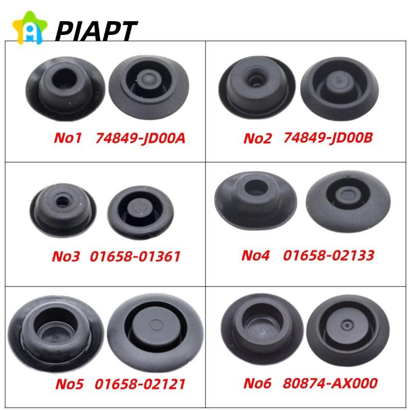 10PCS Black Rubber Hole Plug OE# 01658-01361 01658-02121 74849-JD00B 74849-JD00A For Nissan