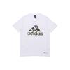 adidas Футболки Унисекс Белые С Круглым Вырезом Умеренный Прямой Крой GP1849