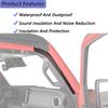 Front Door Waterproof Seals Rubber Strip For Jeep Wrangler JL Gladiator JT 2024 2025 Car Door Weatherstrip Parts Accessories