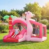 Inflatable Castle for Children with Blower Slide Trampoline Ball Pit Basketball Hoop 255x230x196cm