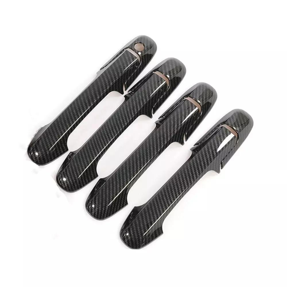 For Honda Accord Sedan 2003 2004 2005 2006 2007 Carbon Fiber Car Sticker Door Handle Cover Trim Accessories Protect Decoration