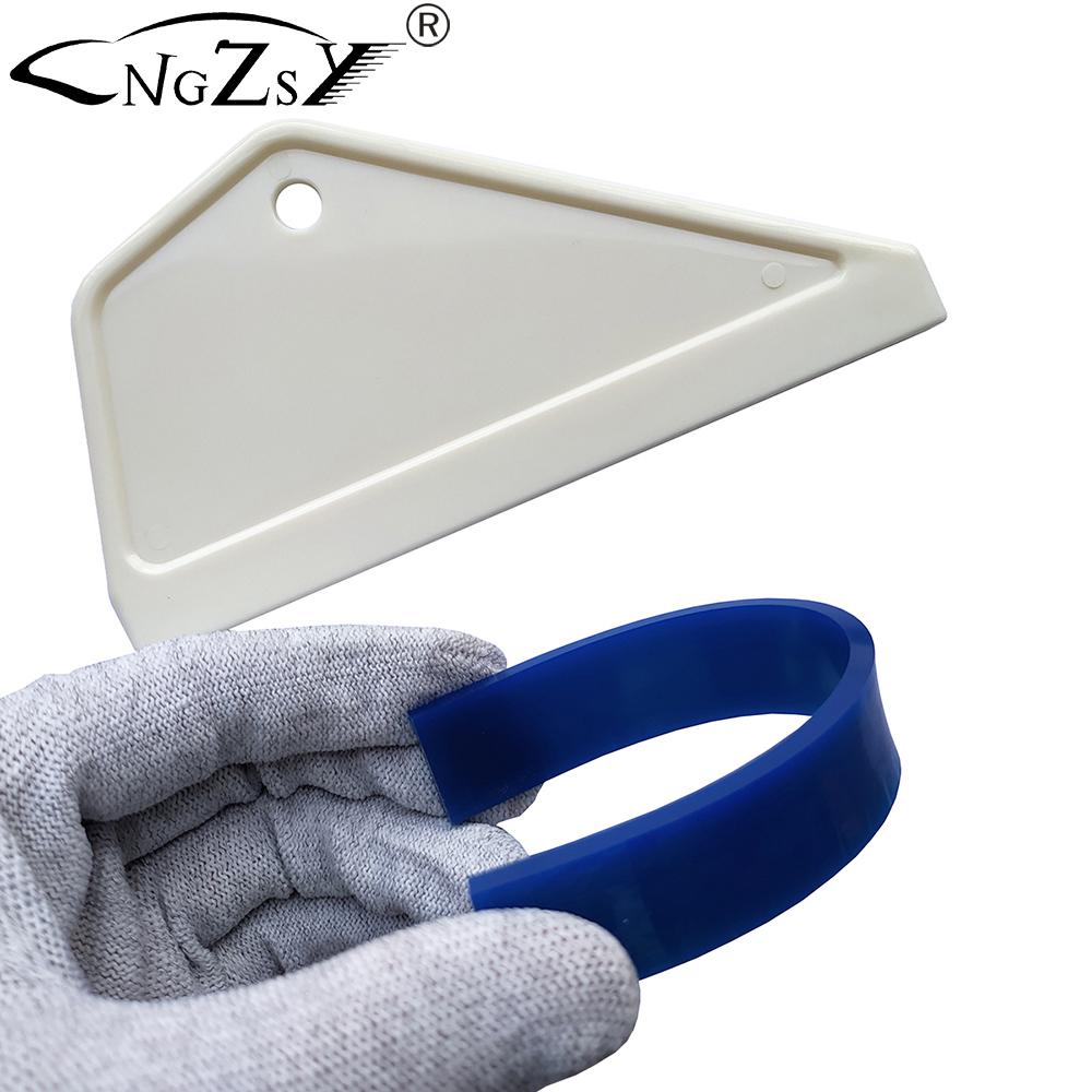 Auto Rubber Squeegee Side Wiper Vinyl Wrap Clean Scraper Blade for Window Tints Tool Sticker Glue Remover Car Accessories B17