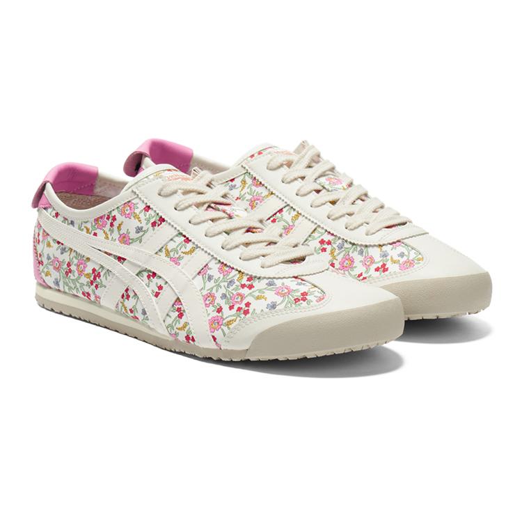 ONITSUKA TIGER Mexico 66 Удобные Универсальные Принтованные Нескользящие Легкие Низкие Повседневные Кроссовки Унисекс Розовый 1183C392-101