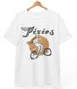 Pixies Tony Bike Премиум Мягкая Белая Футболка УНИСЕКС РУБАШКА