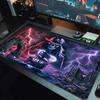 Pirate Art Color Mouse Pad Large Gaming Table Cushion Non-slip Laptop Tablet Big Mousepad XXL Mat Mini PC Playmat With Lock edge