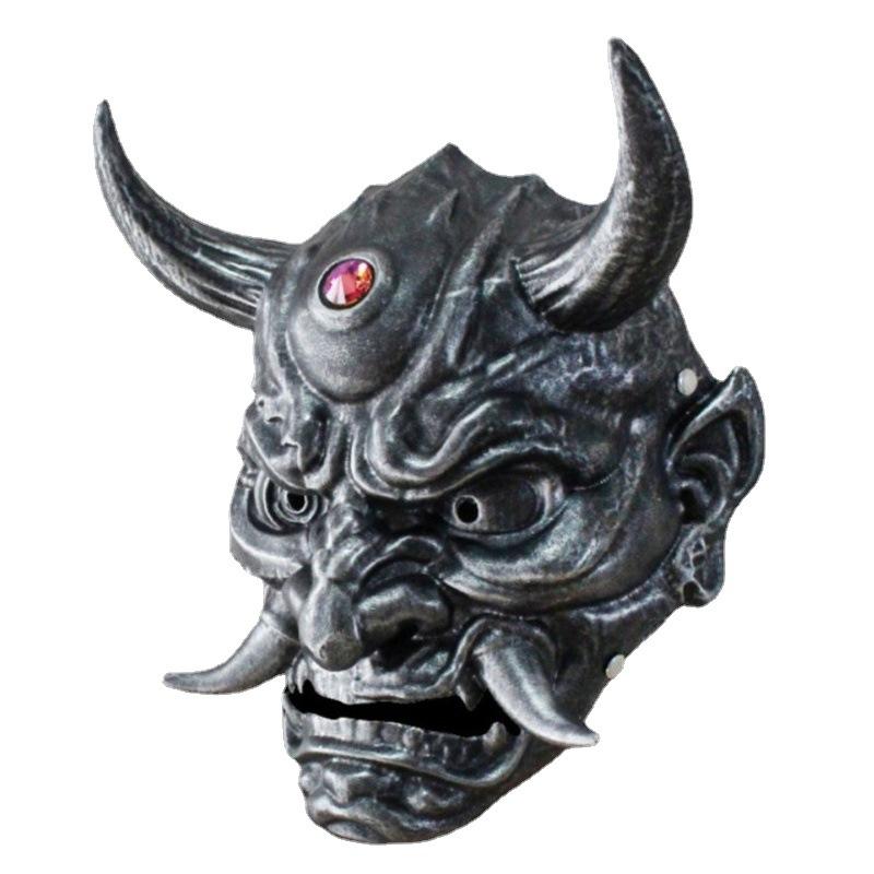 Silver Copper Red Prajna Soldier Mask Demon King Resin Mask Diamond Mask Halloween Party