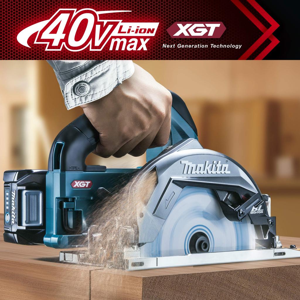 Makita HS001GZ Cordless Circular 40Vmax Blade Diameter Depth 66mm Charger and Case Sold Saw, Blue, 165mm/Cutting (Battery Separately)