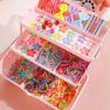 860pcs Various Hair Accessory Sets, Colorful Elastic Headbands, Bows, Flowers, Stars, Multi-functional Cute Hair Clips, Not Including Boxes